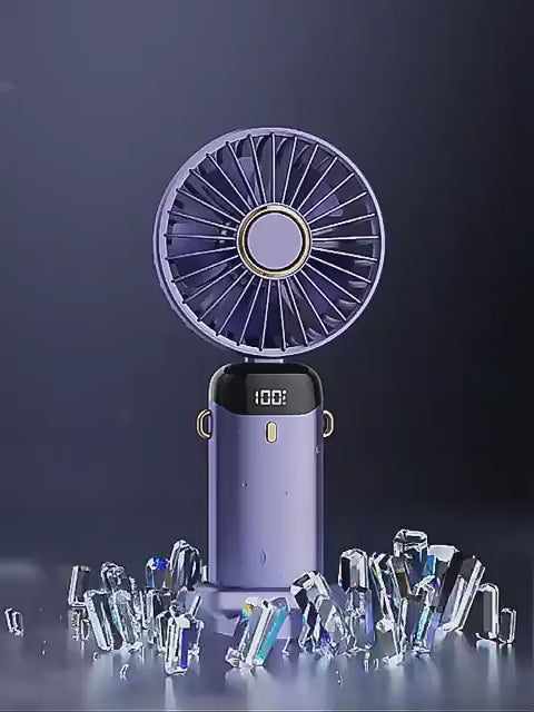 Portable Handheld Fan™ | Battery Operated Mini Fan with LED Display